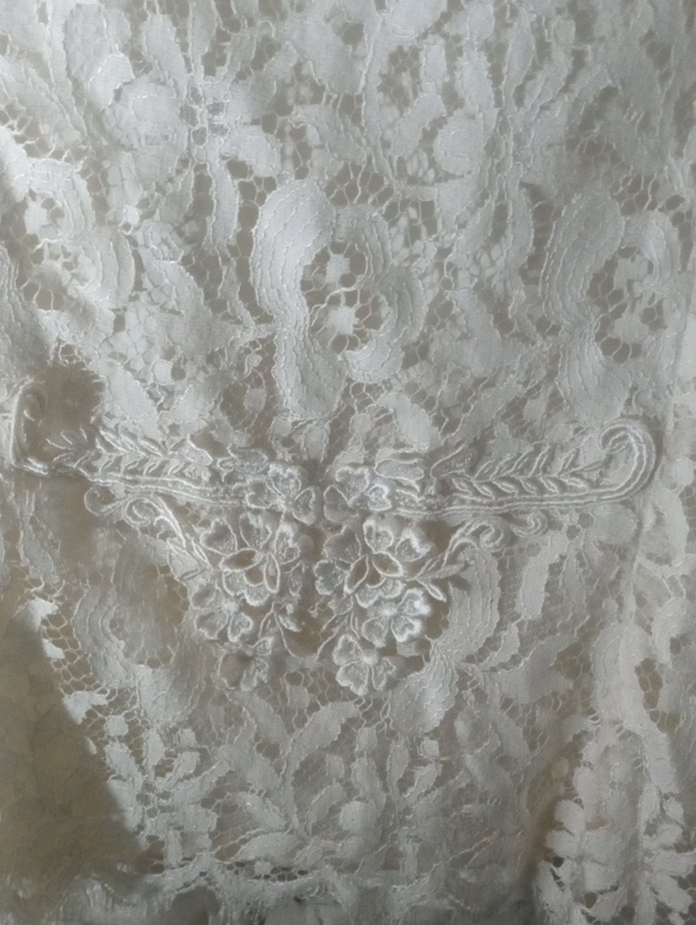 Cachet by Bari Protas Ivory Lace 2pc Skirt Suit Plus Size 22 - Picture 10 of 11